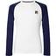 Fila Mens Heritage Long Sleeve Crew - White/Navy - thumbnail image 1