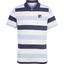 Fila Mens Heritage Stripe Polo - White/Blue - thumbnail image 1