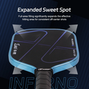 Luzz Pro 4 Blue Blaze Inferno Pickleball Paddle - thumbnail image 6
