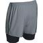 Under Armour Mens Mirage 2in1 Shorts - Steel Grey - thumbnail image 3