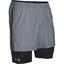 Under Armour Mens Mirage 2in1 Shorts - Steel Grey - thumbnail image 2