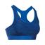 Under Armour Womens Armour Mid Printed Sports Bra - Blue - thumbnail image 1