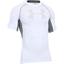 Under Armour Mens HeatGear Graphic Compression Top - White/Graphite - thumbnail image 1
