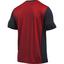 Under Armour Mens Raid Microthread Short Sleeve Tee - Black/Red - thumbnail image 2