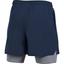 Under Armour Mens Qualifier 2 in 1 Shorts - Midnight Navy - thumbnail image 2