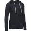 Under Armour Womens Favourite Fleece Full Zip Hoodie - Black - thumbnail image 1