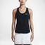 Nike Womens Pure Tank Top - Black/White - thumbnail image 3