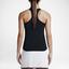 Nike Womens Pure Tank Top - Black/White - thumbnail image 6