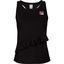 Fila Womens Ruffle Racerback Tank - Black - thumbnail image 1