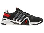 Adidas Mens adipower Barricade 8 Tennis Shoes - Black/Silver/Red