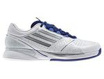 Adidas Mens Adizero Feather II Tennis Shoes - White/Silver/Hero-Ink - thumbnail image 1