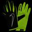 Nike Mens Rally Running Gloves - Black/Volt - thumbnail image 2