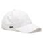 Lacoste Cap in Solid Diamond Weave Taffeta - White - thumbnail image 1