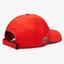 Lacoste Cap in Solid Diamond Weave Taffeta - Red - thumbnail image 2