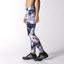 Adidas Womens Ultimate Fit Allover Print Tights - Multicolour/White - thumbnail image 4