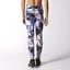 Adidas Womens Ultimate Fit Allover Print Tights - Multicolour/White - thumbnail image 5