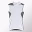 Adidas Mens Techfit Cool Sleeveless Tee - White/Vista Grey - thumbnail image 1