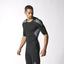 Adidas Mens Techfit Cool Short Sleeve Top - Black/Vista Grey - thumbnail image 7