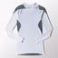 Adidas Mens Techfit Cool Long Sleeve Tee - White/Vista Grey - thumbnail image 1