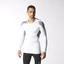 Adidas Mens Techfit Cool Long Sleeve Tee - White/Vista Grey - thumbnail image 6