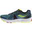 Saucony Mens Omni 13 Running Shoes - Teal/Citron/Red - thumbnail image 2