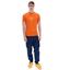 Fila Mens Brig Raw Seam Graphic T-Shirt - Burnt Orange