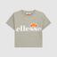 Ellesse Girls Nicky Crop Tee - Grey Marl - thumbnail image 1