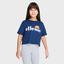 Ellesse Girls Nicky Crop Tee - Navy - thumbnail image 1