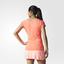 Adidas Womens Adizero Tee - Flash Red/Green - thumbnail image 8