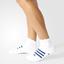 Adidas Tennis Ankle Liner Socks (1 Pair) - White/Blue - thumbnail image 2