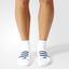 Adidas Tennis Ankle Liner Socks (1 Pair) - White/Blue - thumbnail image 1