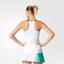 Adidas Womens Roland Garros Tank Top - White/Green - thumbnail image 5