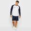 Ellesse Mens Kestrel Poly Long Sleeve Top - Optic White/Peacoat Navy - thumbnail image 4