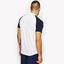 Ellesse Mens Hawk Poly Polo - White/Peacoat Navy - thumbnail image 2