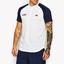 Ellesse Mens Hawk Poly Polo - White/Peacoat Navy - thumbnail image 3