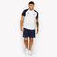 Ellesse Mens Hawk Poly Polo - White/Peacoat Navy - thumbnail image 4