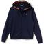 Lacoste Sport Womens Zippered Hoodie - Navy Blue/Apricot - thumbnail image 1