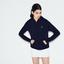 Lacoste Sport Womens Zippered Hoodie - Navy Blue/Apricot - thumbnail image 2