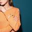 Lacoste Womens Tennis Cotton Fleece Sweatshirt - Orange Jaspe - thumbnail image 4