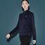 Lacoste Womens Zippered Two-Ply Jacket - Navy Blue - thumbnail image 3
