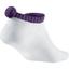 Nike Womens Dri-FIT Pom-Pom Socks (1 Pair) - White/Violet - thumbnail image 2
