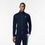 Lacoste Mens  Zippered Ripstop Tennis Sweatshirt - Navy Blue - thumbnail image 1