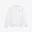 Lacoste Mens Fleece Sweatshirt - White - thumbnail image 1