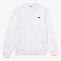 Lacoste Mens Fleece Sweatshirt - White
