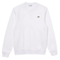 Lacoste Mens Fleece Sweatshirt - White
