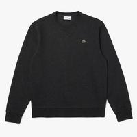 Lacoste Mens Fleece Sweatshirt - Dark Grey