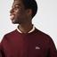 Lacoste Mens Fleece Sweatshirt - Bordeaux