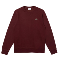 Lacoste Mens Fleece Sweatshirt - Bordeaux