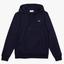 Lacoste Mens Sport Fleece Hoodie - Navy Blue - thumbnail image 1