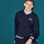 Lacoste Mens Tech Pique Zippered Jacket - Navy/White - thumbnail image 2